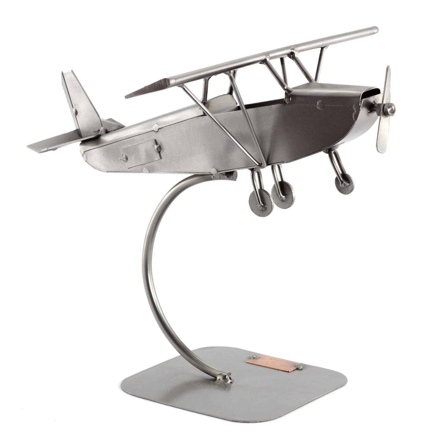 Steelman24 I Schraubenmännchen Cessna Mit Persönlicher Gravur I Made in Germany I Handarbeit I Geschenkidee I Stahlfigur I Metallfigur