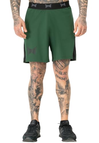 Tapout Herren Training Short Trainingsshorts, Green/Black, M