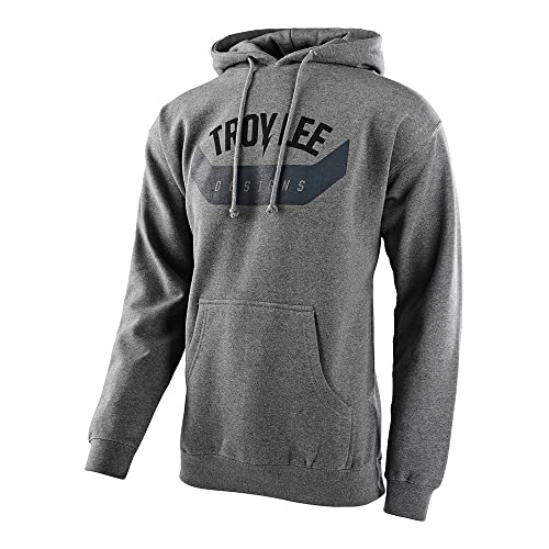 Troy Lee Designs Motorrad Motocross Racing Pullover Hoodie für Herren, Arc Pullover Hoodie, Gunmetal Heather, Large