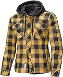 Held Lumberjack II Motorrad Textiljacke Schwarz/Gelb XXL