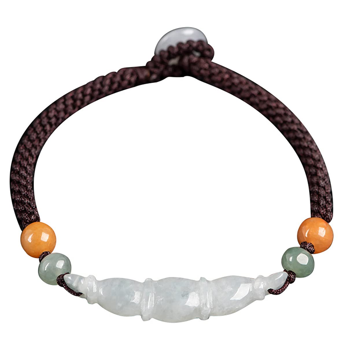 YIHANSS Armband aus natürlicher Jade mit Lotuswurzel, Glücksschmuck für Frauen und Damen