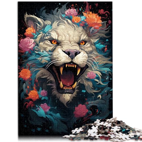 Puzzles, Geschenke, Spielzeug, Atemberaubendes, farbenfrohes Drachengebrüll, 1000 Puzzles Erwachsene, Denksportspiel, Wanddekoration, einzigartige Geburtstags (50 x 75 cm)