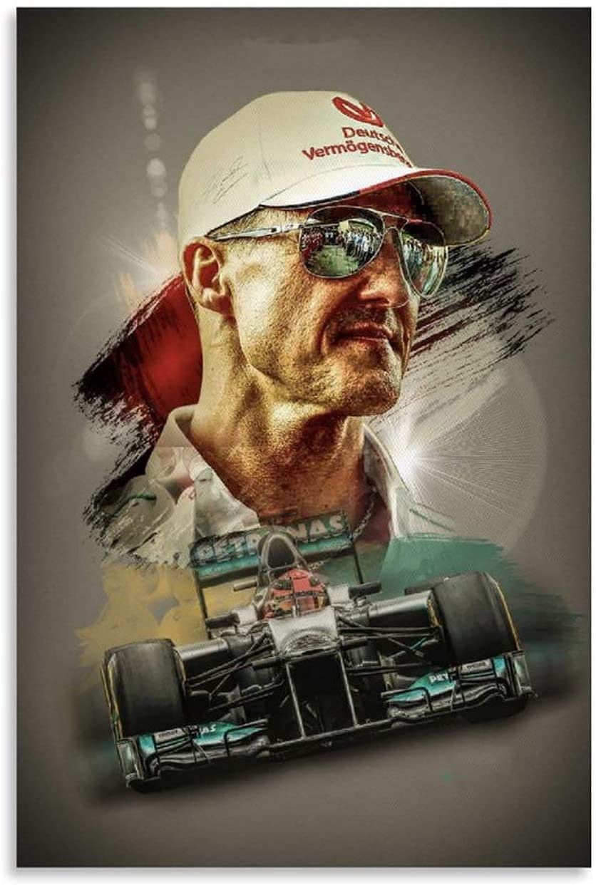 5d Diamond Painting Diamant Bilder FüR Erwachsene Und Kinder Der berühmte F1-Rennfahrer Michael Schumacher DIY Kreuzstich Arts Craft Kristall Strass Stickerei 15.7"x19.7"(40x50cm) Kein Rahmen