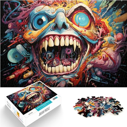 Puzzles Fantasy-Dämon Art Puzzles für Erwachsene 1000 Teile Holzpuzzle Spielzeug Puzzles Lernspiele Stressabbau Puzzles 1000 Teile (50x75cm)