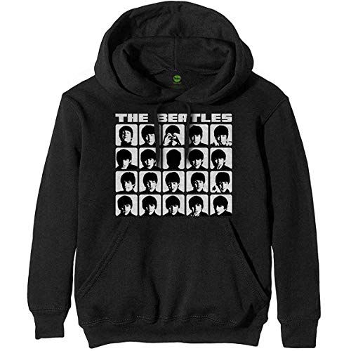 Felpa # L Unisex Black # Hard Days Night Faces Mono