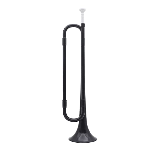 Trompeten B Flache Trompete Bugle Cavalletretrompete Mit Mundstück Kunststoff Messing Instrument Für Bandschule Student Trompete aus Messing (Color : Black)