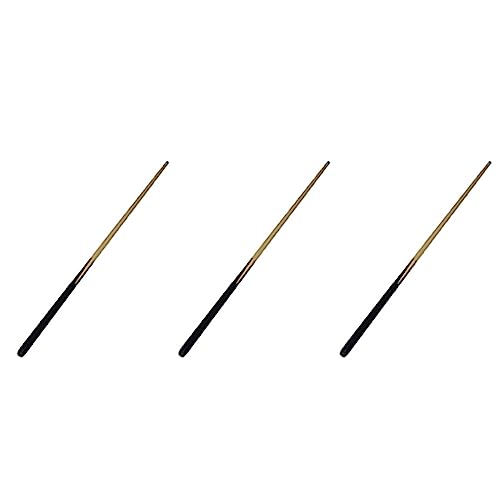 SICOSALT 3X Hölzerne Pool Queues Billard Pool Queues Sticks Unterhaltung Snooker Zubehör Billard Tools 145cm