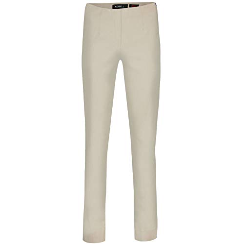 Robell 51412 Hose, Slim Fit, Stretch, Schwarz Gr. 44 (EU), Beige