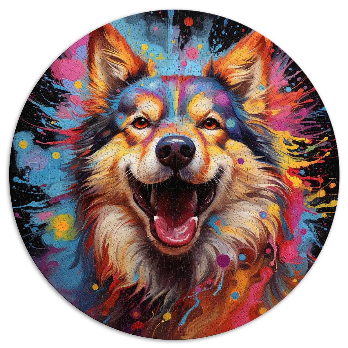 Puzzle Malamute-Hund 1000 Teile Puzzle für Erwachsene 26,5 x 26,5 Zoll Einfaches Puzzle Familienspiel zum Stressabbau Schwieriges Herausforderungspuzzle