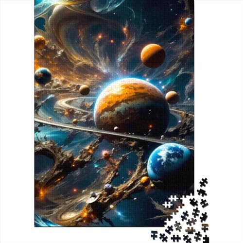 Das Geheimnis des Universums, Holzpuzzle für Erwachsene und Teenager, 1000-teiliges Puzzle für Erwachsene Teenager, Holzpuzzle für Erwachsene Teenager, 75 x 40 cm