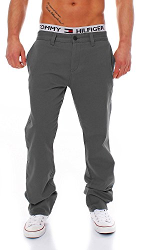 Big Seven Evan Chino Pant Regular Fit Herren Hose, Hosengröße:W42/L34, Farbe:Dark Grey