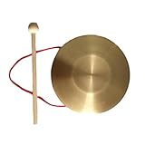 Gong Messing Percussion Instrument, Chinesisches Schlaginstrument Gong Kleiner Gong Percussion Gong Hand Messing(30cm)