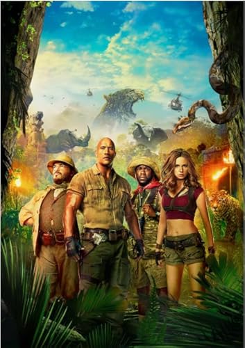 Hfmquisutron Holzpuzzle 1000 Teile Dwayne.Johnson Abenteuer Action Film Poster Für Erwachsene Lernspielzeug Puzzles Fz202Lw