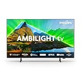 Philips Ambilight 75PUS8309 4K LED Smart TV - 75-Zoll Display mit Pixel-präziser Ultra HD, Titan OS Plattform und Dolby Atmos-Klang - Funktioniert mit Alexa und Google Sprachassistent – Matt Schwarz