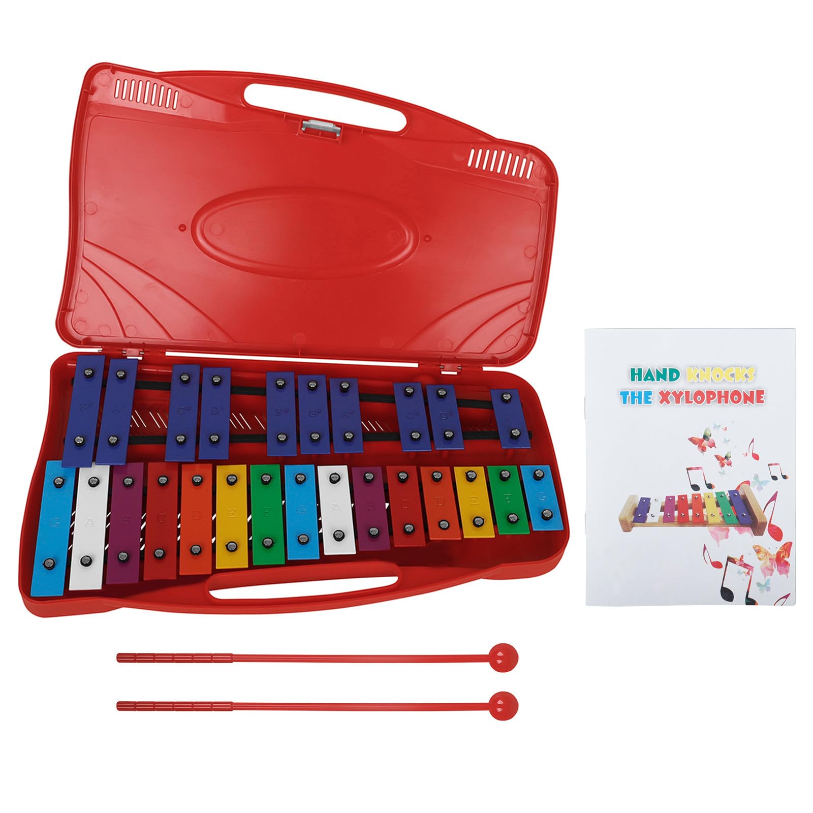 25 Noten Resonatorglocken Xylophon Glockenspiel Für Kinder Buntes Musikspielzeug Percussion Musikinstrumente Resonatorglocken Musikspielzeug Montessori Xylophon