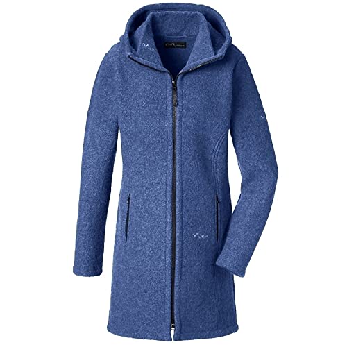 Mufflon Damen Wollmantel Mu-Rika Atlantic blau - XS