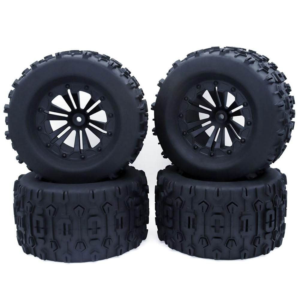 Pcivzxam 4 STK. 125 mm 1,9 Beadlock-Felgenreifensatz für 1/10 RC Crawler Car TRX4 RC-4WD D90 Axial SCX10 II III, C