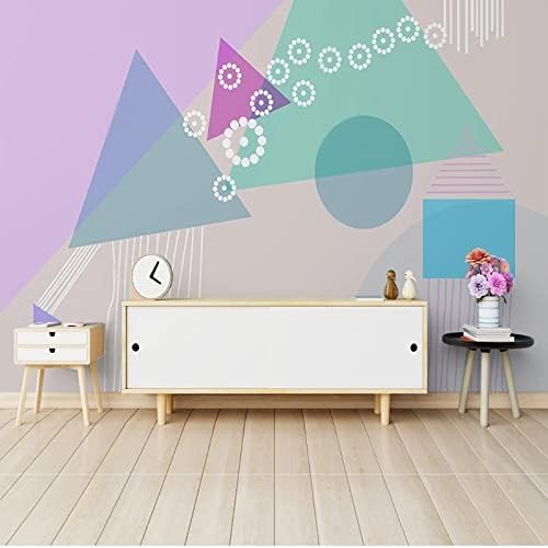 XLMING Minimalistisches Abstraktes Geometrisches Dreiecksmuster 3D Tapete Home Dekoration Wohnzimmer Sofa Schlafzimmer Tv Hintergrund Wand-400cm×280cm