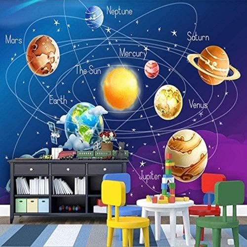 Blauer Kosmischer Sternenhimmel 3D Tapeten Wanddekoration Fototapete Sofas Wohnzimmer Wandbild Schlafzimmer-150cm×105cm