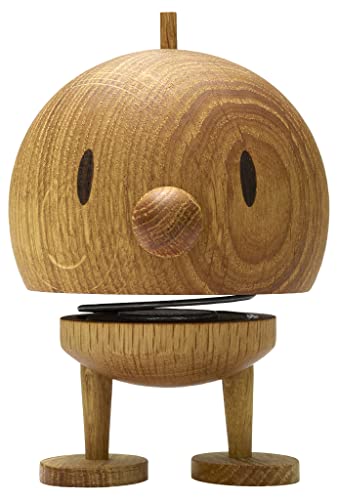 Hoptimist - Skandinavisches Design - Large Bumble aus Holz - Höhe 13,5 cm, Durchm. 10 cm - Oak