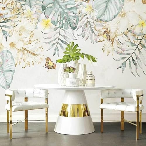 Handgemalte Botanische Elegante Blumen 3D Tapeten Wanddekoration Fototapete Sofas Wohnzimmer Wandbild Schlafzimmer-250cm×170cm