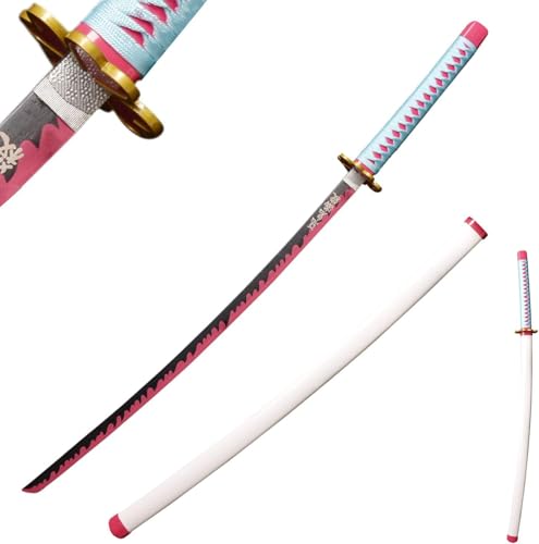 MAUXpIAO Sword Valley Demon Slayer Schwert aus echtem Metall, handgefertigtes Samurai-Schwert Cosplay-Anime-Schwert, ca. 104cm-rengoku/tanjiro/inosuk﻿e/kokushibou A Variety of Styles echt/b5/A