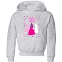 Disney Princess Silhouettes Kids' Christmas Hoodie - Grey - 3-4 Jahre - Grau