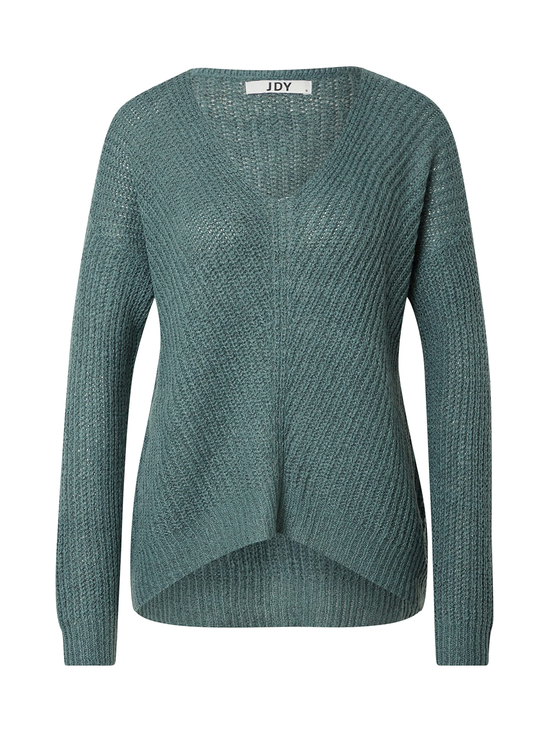 JdY Damen Jdynew Megan L/S KNT Noos Strickpullover, North Atlantic/Detail:w. Black Ply, L EU