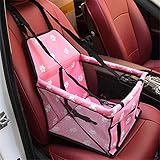 Autositz Hund Hundeautositz Hundesitz Pet Booster Seat Haustier Autositz Hundezubehör Hund Reisesitz für Auto Hundereiseträger Welpenautositz pink