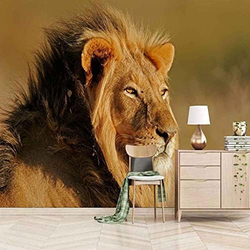 Löwe Grünlandtiere 3D Tapeten Wanddekoration Fototapete Sofas Wohnzimmer Wandbild Schlafzimmer-430cm×300cm