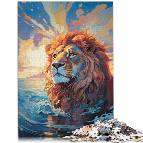 Puzzle | Puzzles Art Lion Puzzles für Erwachsene 1000 Teile Holzpuzzle Jedes Teil ist einzigartig - Anspruchsvolles Familienspaßspiel 1000 Teile (50 x 75 cm)