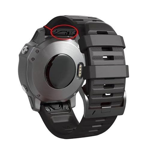 OPKDE Uhrenarmband für Garmin Fenix 6X, 6, 6S Pro, Schnellverschluss, Silikon, für Garmin Fenix 5, 5X, 5S, 26, 22 mm, 26MM Fenix 5X 3 3HR, Achat