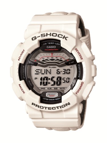 Casio – gls-100 – 7er – Shock – Zeigt Herren – Quartz Digital – Weißes Ziffernblatt – Armband Kunstharz weiß