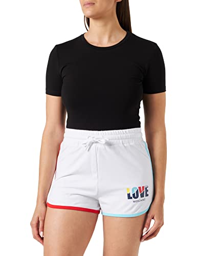 Love Moschino Women's hot Pants Casual Shorts, Optical White, 38