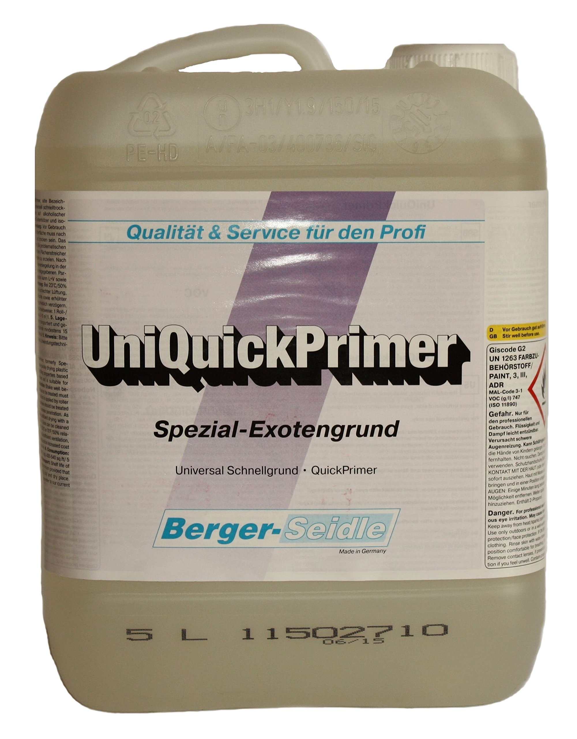 Berger-Seidle Uni Quick Primer, Roll- und Streichgrund, 5 Liter