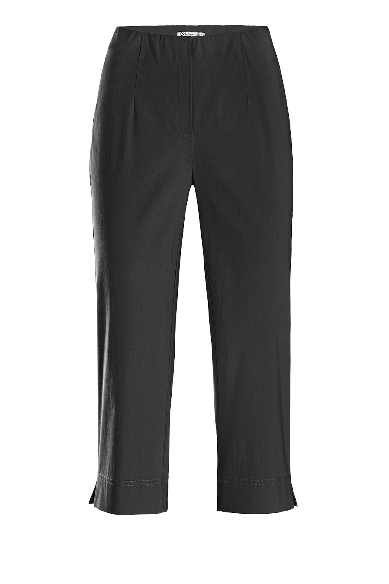 Stehmann Ina-530, bequeme, stretchige Caprihose Farbe schwarz, Größe 40