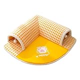 Altsuceser Warmes Haustierhaus Katzentunnelbett Indoor Warm Geweih Katze Peekaboo Höhle Nest Kitty Tube mit Plüschball Spielzeug Abnehmbares Kleintierhaus für Kitty Bunny C L