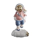 Yunnaty 1 Stück Astronaut Astronaut Kleine Verzierungen Rosa Harz TV Schrank Wohnzimmer Wein Schrank Ins Wind Desktop Dekorationen