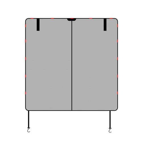 SANRLO Magnetisches Netz Für Heckklappen Sonnenschutz Großformatiges Fahrzeug Heckklappennetz Bietet Belüftung Und Privatsphäre