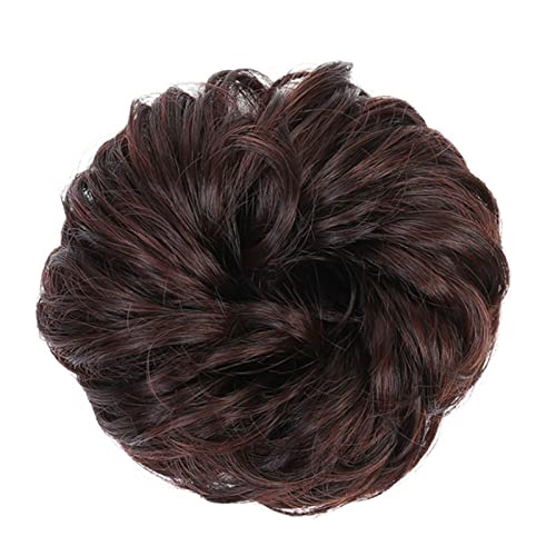 Haarteile Haarknoten Messy Bun Hair, Hochsteckfrisur Scrunchies Chignon Curly Ponytail Haarstücke Haarsprechungen mit elastischen Gummiband Synthetic Chignon Haarverlängerung for Frauen Brötchen Haare