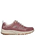 Skechers Damen Escape Plan Endless Pursuit Oxford, Mauve Leder Mesh Gelb Rand, 36 EU