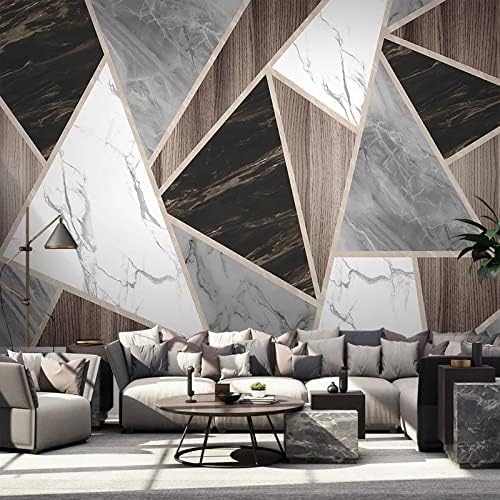 XLMING Extravagante Geometrie 3D Tapete Home Dekoration Wohnzimmer Sofa Schlafzimmer Tv Hintergrund Wand-350cm×256cm