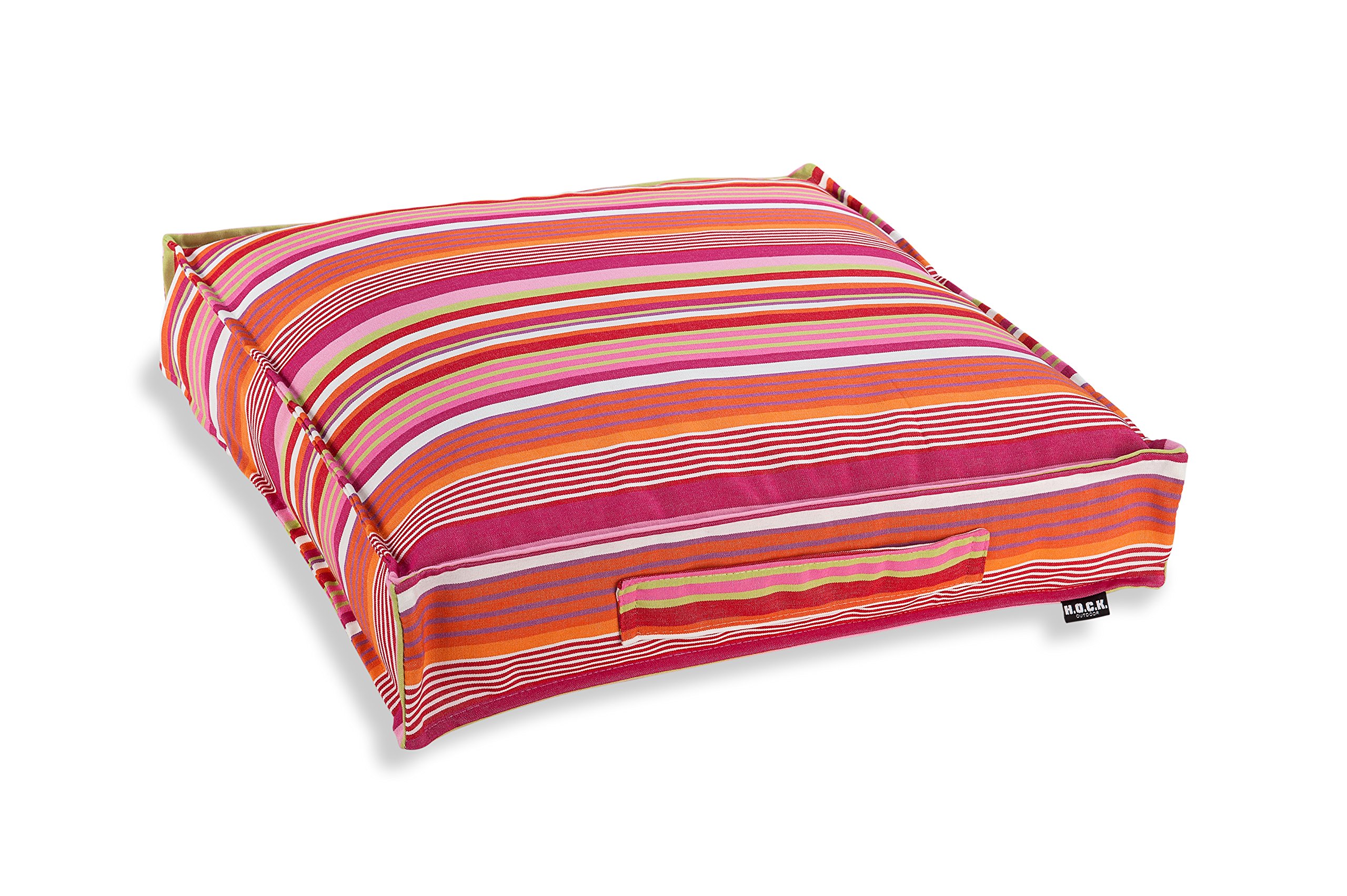 HOCK Matratzenkissen Outdoor Yucatan (50x50x10cm, pink)