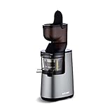 BioChef Atlas Whole Slow Juicer - Für ganze Früchte/Entsafter / 250W / mit dualem breitem Einfüllsystem und lebenslanger Garantie auf den Motor - Silber