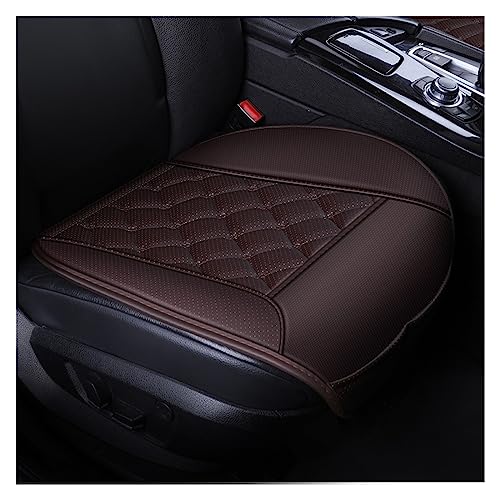 Autositzbezüge Komplettset Universeller wasserdichter Leder-Autositzbezug, Schutzmatte für die vordere Rückenlehne, atmungsaktiv, für Autositzkissen. ( Farbe : Braun , Size : 1pcs Front Seat Covers )