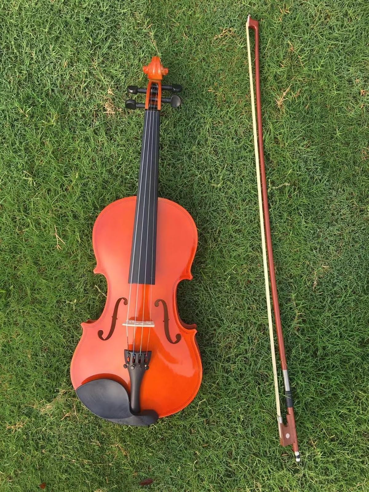 Standard Violine Geigenübungen Für Anfänger Geigenspiel 4/4 Komplette Konfiguration Dekorative Requisiten(Red)