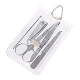 BONAD Zehennagelknipser 5 stücke Nagelpflege Clipper Cutter Maniküre Kit Pediküre Nägel Kunst Reise Geschenkset Nagelknipser-Set (Color : Wit)