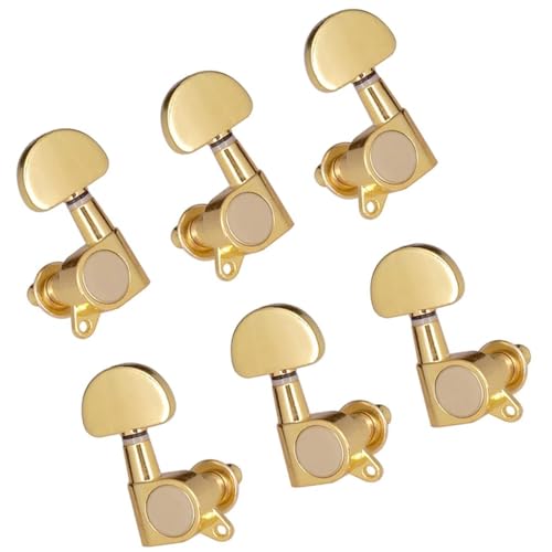 Strings Tuning Pegs Mechaniken Für Gitarre 6 Stück (3L3R) geschlossene Stimmschrauben für Gitarre, Stimmkopf, Stimmschlüssel (Color : 5)