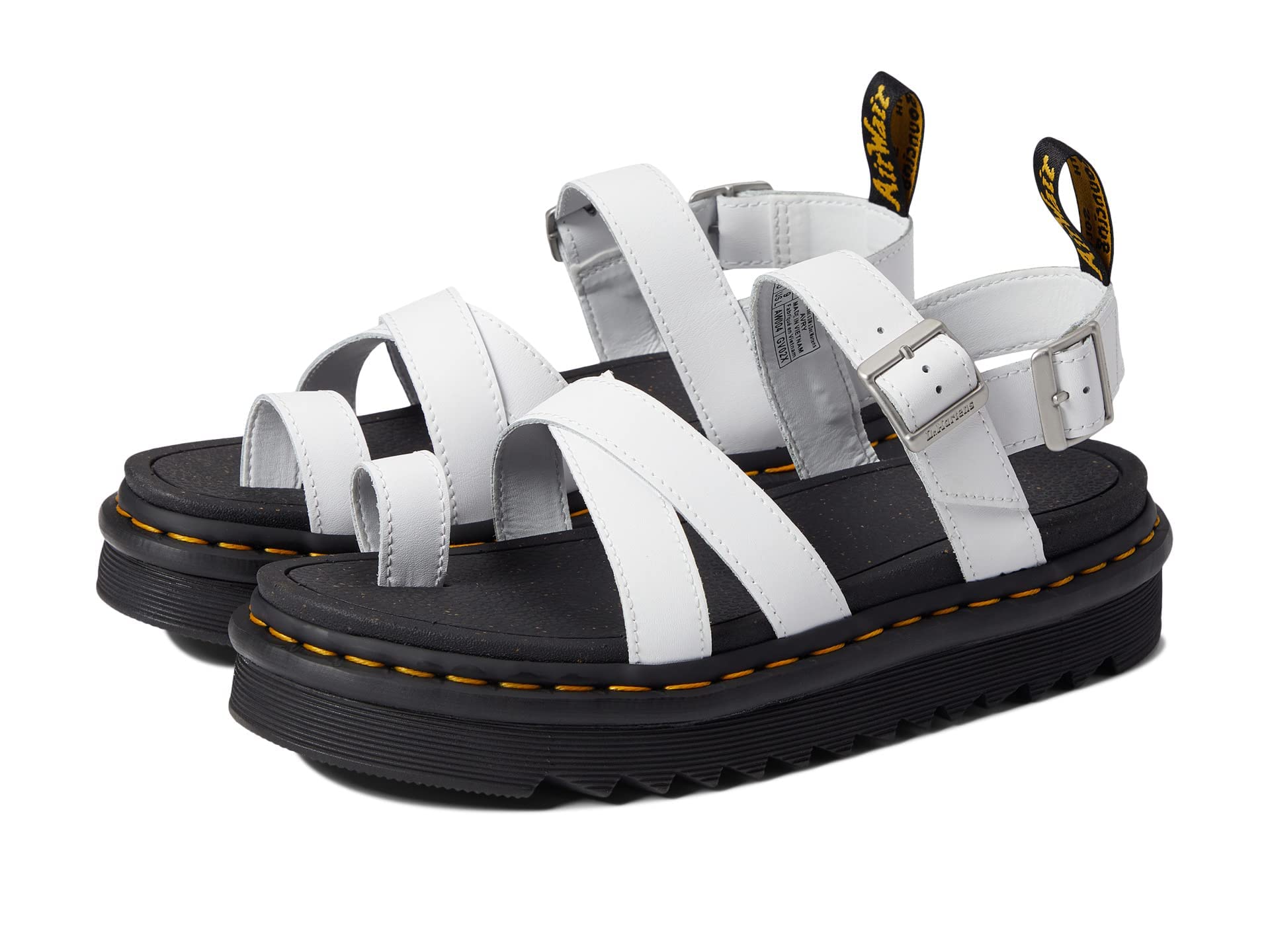 DR. MARTENS Damen Avry Sandals, White Hydro, 39 EU