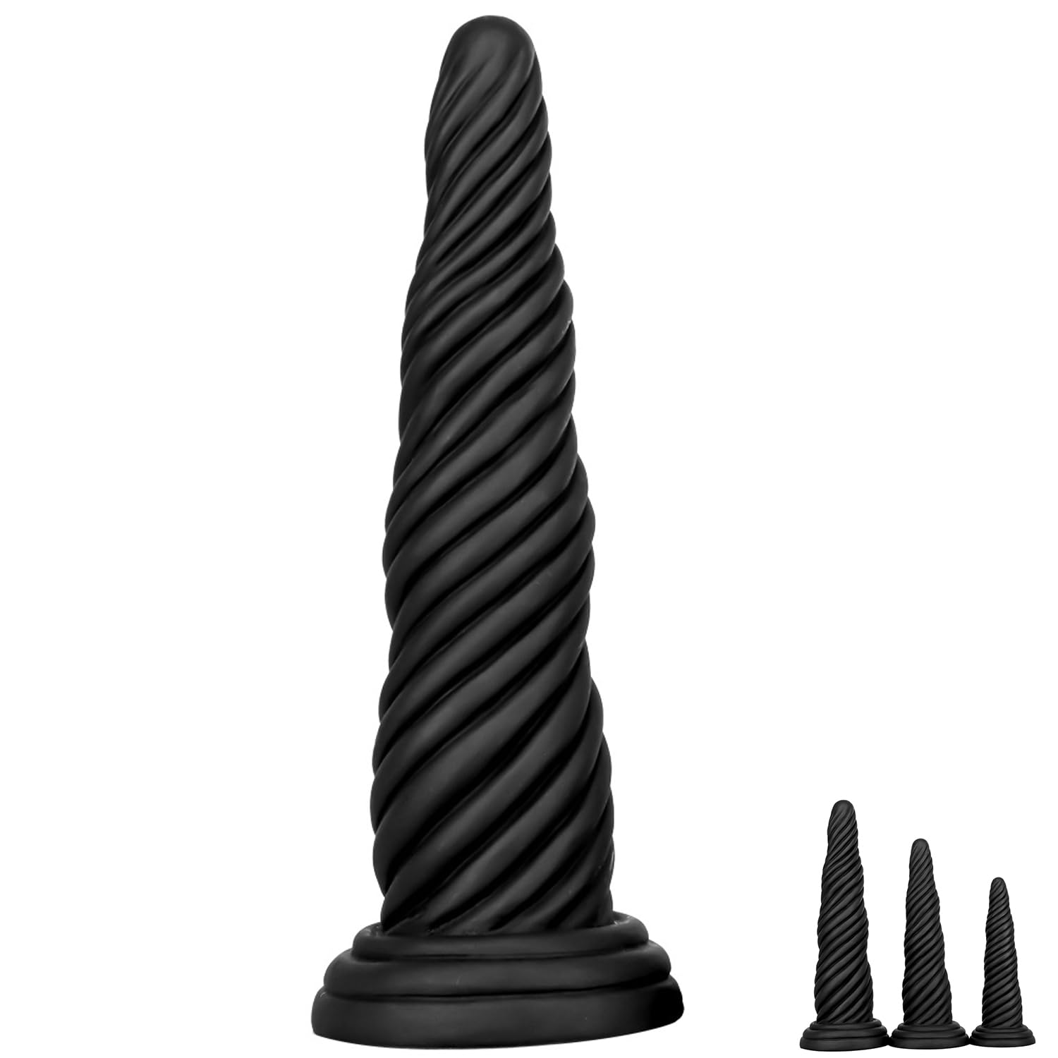 Analplug 3 Größen Buttplug Set Analsexspielzeug Silikon,Butt Plug Analplug für Frauen und Männer, Anal Plug für Anfänger und Fortgeschrittene Sex Spielzeug für Paare Plug Sexspielzeug Set (S,Black)